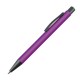 Kunststoffkugelschreiber mit Clip aus Metall - violett