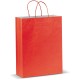 Große Papiertasche im Eco Look - Rot