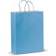 Große Papiertasche im Eco Look - Hellblau