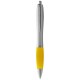 Nash Kugelschreiber silber mit farbigem Griff - silber/gelb