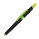 Kugelschreiber aus Plastik mit Textmarker und Touchfunktion - apfelgrün