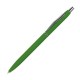 Schlanker Kugelschreiber rubber coated - grün