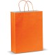 Große Papiertasche im Eco Look - Orange