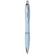Nash Kugelschreiber aus Weizenstroh mit Chromspitze- blau