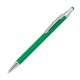 Kugelschreiber aus Metall mit Überzug aus Rubber und Touchfunktion - grün