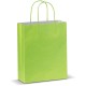 Mittlere Papiertasche im Eco Look - Hellgrün