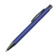Kunststoffkugelschreiber mit Clip aus Metall - blau