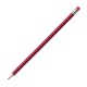 Bleistift mit Radiergummi - rot