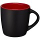 Riviera Keramik Tasse - schwarz,rot