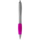 Nash Kugelschreiber silber mit farbigem Griff - silber/rosa