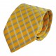 Krawatte, Reine Seide, jacquardgewebt - gelb