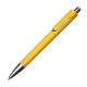 Kunststoffkugelschreiber mit silbernen Applikationen - gelb