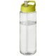 H2O Vibe 850 ml Sportflasche mit Ausgussdeckel - transparent/limone