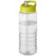 H2O Treble 750 ml Sportflasche mit Ausgussdeckel - transparent/limone