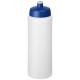Baseline® Plus grip 750 ml Sportflasche mit Sportdeckel- transparent/blau