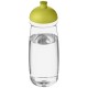 H2O Pulse® 600 ml Sportflasche mit Stülpdeckel - transparent/limone