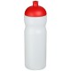 Baseline® Plus 650 ml Sportflasche mit Kuppeldeckel- transparent/rot