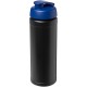 Baseline® Plus 750 ml Flasche mit Klappdeckel - schwarz/blau