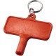 Largo Kunststoff-Heizkörperschlüssel mit Schlüsselanhänger - rot