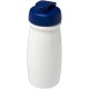 H2O Pulse® 600 ml Sportflasche mit Klappdeckel - weiss/royalblau