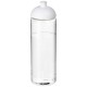 H2O Vibe 850 ml Sportflasche mit Kuppeldeckel- transparent/weiss