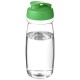 H2O Pulse® 600 ml Sportflasche mit Klappdeckel - transparent/grün