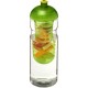 H2O Base® 650 ml Sportflasche mit Stülpdeckel und Infusor - transparent/limone
