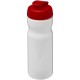 H2O Base® 650 ml Sportflasche mit Klappdeckel - weiss/rot