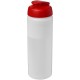 Baseline® Plus 750 ml Flasche mit Klappdeckel - transparent/rot