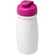 H2O Pulse® 600 ml Sportflasche mit Klappdeckel - weiss/rosa