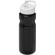 H2O Base® 650 ml Sportflasche mit Ausgussdeckel - schwarz/weiss