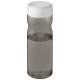 H2O Base® 650 ml Sportflasche mit Drehdeckel - kohle/weiss
