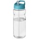 H2O Base® 650 ml Sportflasche mit Ausgussdeckel - transparent/aquablau