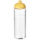 H2O Vibe 850 ml Sportflasche mit Kuppeldeckel- transparent/gelb
