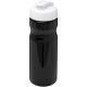 H2O Base® 650 ml Sportflasche mit Klappdeckel - schwarz/weiss