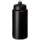 Baseline® Plus grip 500 ml Sportflasche mit Sportdeckel- schwarz
