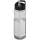 H2O Base® 650 ml Sportflasche mit Ausgussdeckel - transparent/schwarz