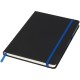 Schwarzes A5 Notizbuch - schwarz/blau