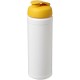 Baseline® Plus 750 ml Flasche mit Klappdeckel - weiss/gelb