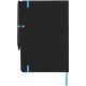 A5 schwarzes Notizbuch mit farbigem Rand, Ansicht 3