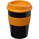 Americano® Medio 300 ml Becher mit Schutzring - schwarz/orange