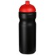 Baseline® Plus 650 ml Sportflasche mit Kuppeldeckel- schwarz/rot