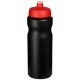 Baseline® Plus 650 ml Sportflasche- schwarz/rot