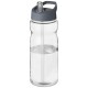 H2O Base® 650 ml Sportflasche mit Ausgussdeckel - transparent/storm grey