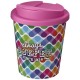 Americano® Espresso 250 ml Isolierbecher mit auslaufsicherem Schraubverschluss - weiss/rosa