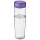 H2O Tempo® 700 ml Sportflasche mit Drehdeckel - transparent/lila