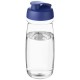 H2O Pulse® 600 ml Sportflasche mit Klappdeckel - transparent/blau