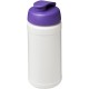 Baseline® Plus 500 ml Sportflasche mit Klappdeckel - weiss/lila