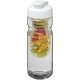 H2O Base® 650 ml Sportflasche mit Klappdeckel und Infusor - transparent/weiss