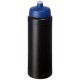 Baseline® Plus grip 750 ml Sportflasche mit Sportdeckel- schwarz/blau